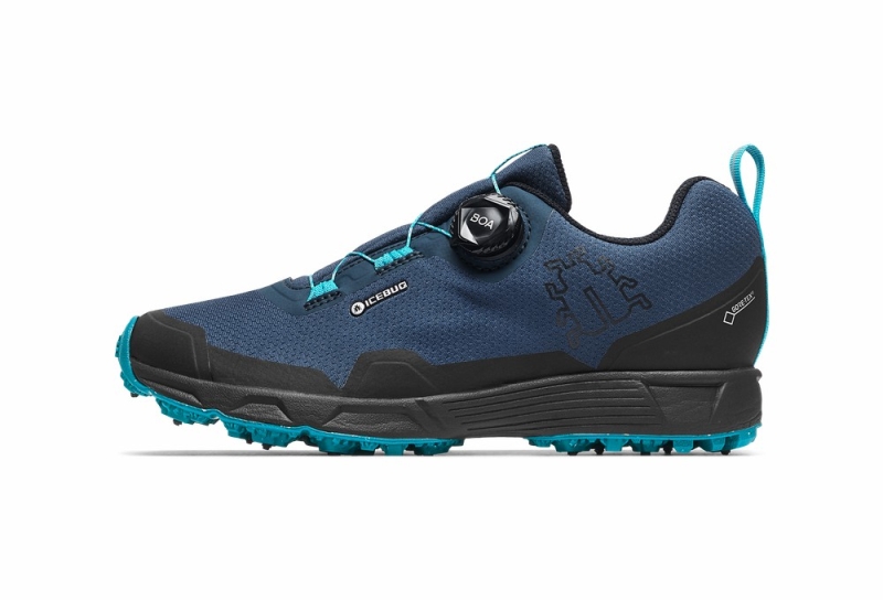 Icebug Rover BUGrip® GTX Wanderschuhe Damen Blau Helltürkis | YQHN75024